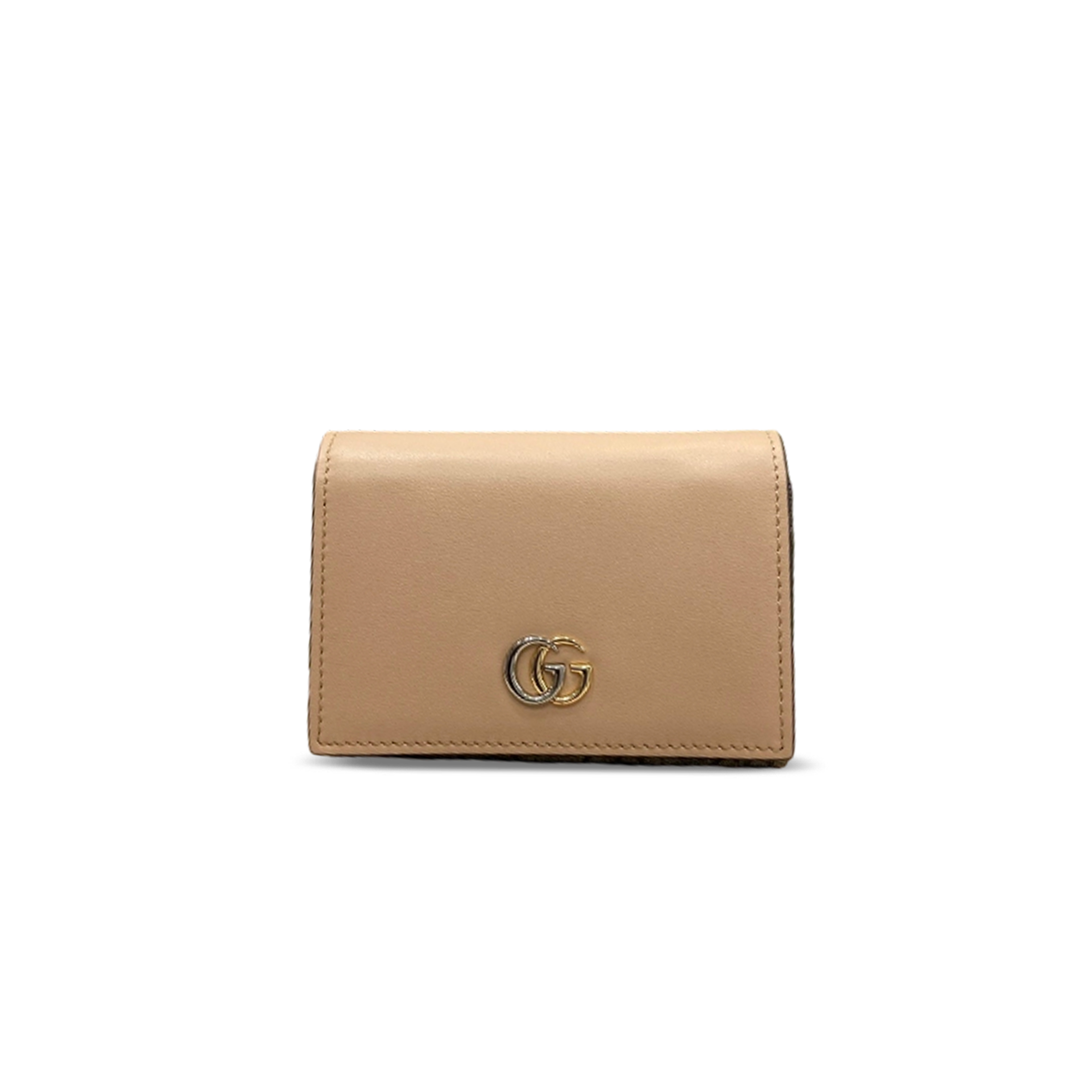 GUCCI BI-FOLD CARD CASE WITH GUCCI PLAQUE 790067 (11*7.5*2cm)